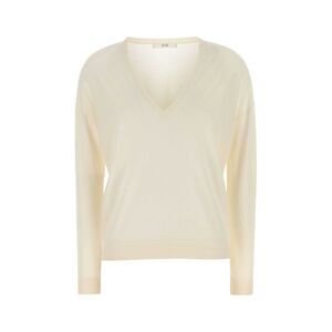 Co Women Ivory Cashmere Sweater